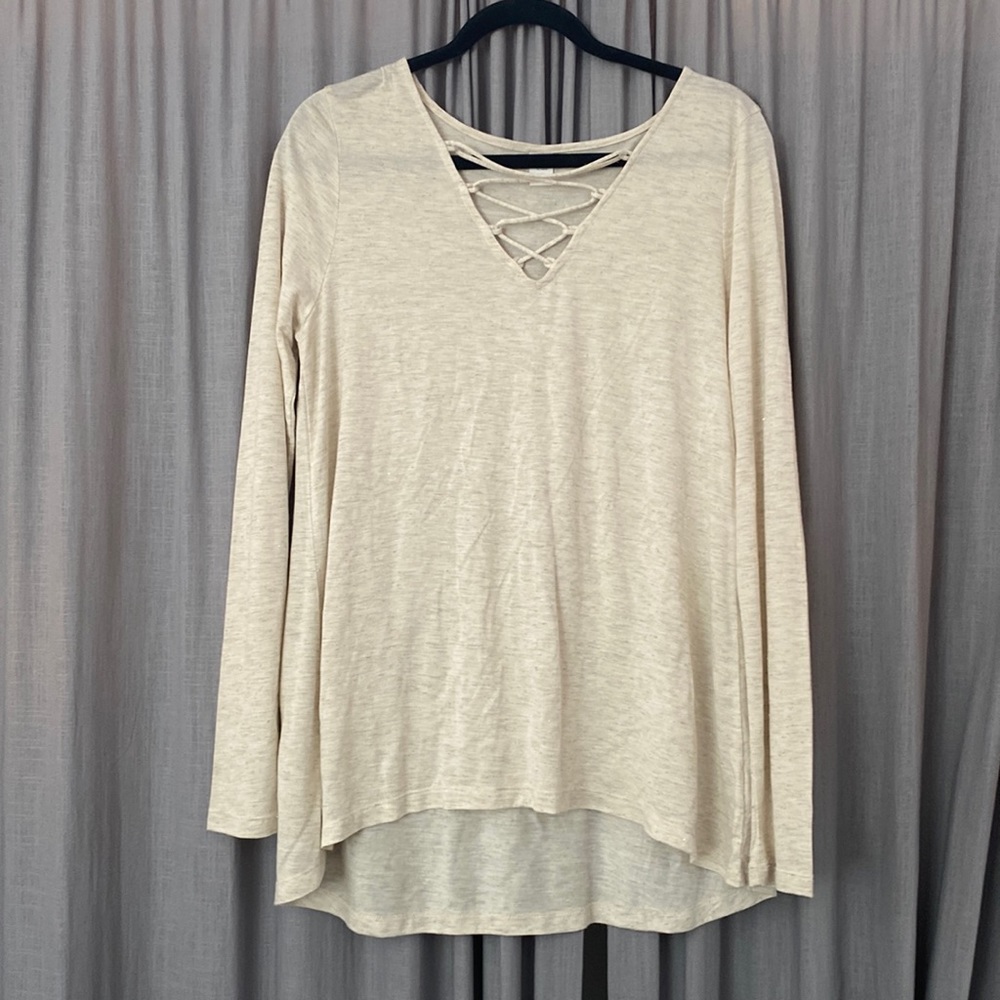 Brand new Old navy shirt white/cream color with gold sparkles